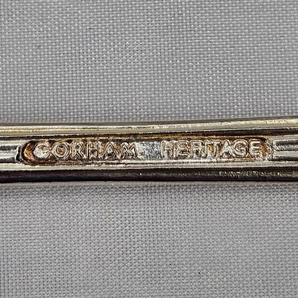 Gorham Heritage Silverplate Shell Serving Spoon Italy Scalloped Berry Nut 9in